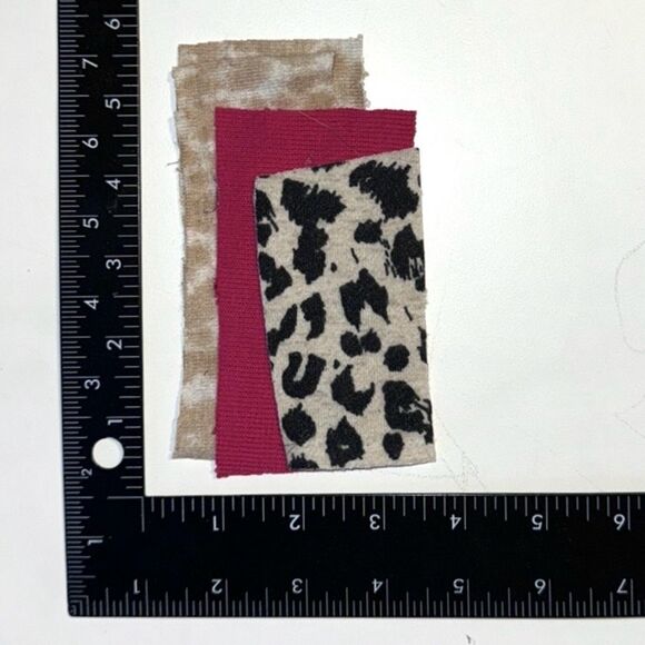 Mixed Media, Rectangular, 3”x6”, Fabric Scrap Bundle, B2 - Picture 8 of 10